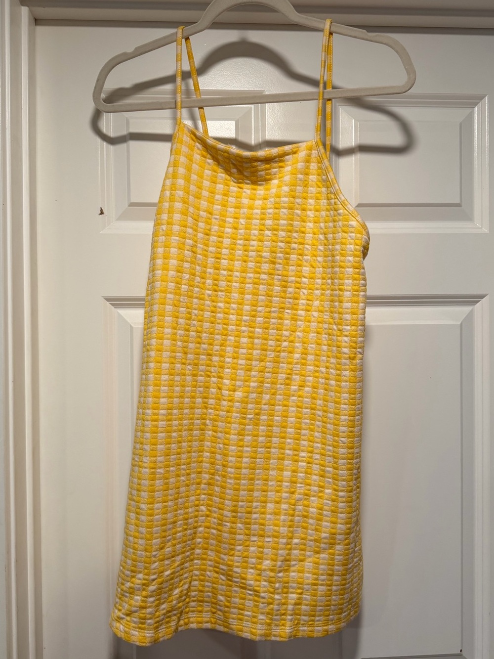Zara Yellow Plaid Dress